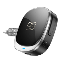 HOCO adapter AUX Jack 3,5 mm BLUETOOTH kijelzővel E80 fekete