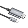 HOCO kábel Lightning - HDMI 1080p UA27 2 m fém szürke - 2. kép