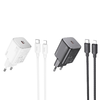 HOCO hálózati töltő Type C + Type C - Lightning kábel QC PD 20W N40 fehér - 1. kép
