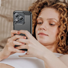 Techsuit - Karbon szilikon - Honor 400 Lite - Fekete tok - 4. kép