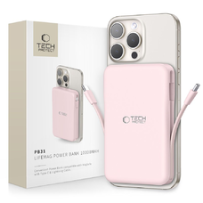 Tech-protect Pb31 Lifemag Magsafe Power Bank 10000mAh Rózsaszín