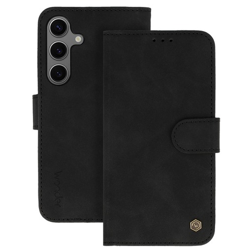 Wonder Fancy fekete fliptok Xiaomi Redmi Note 14 Pro 4G-hez Wonder Fancy fekete fliptok Xiaomi Redmi Note 14 Pro 4G-hez