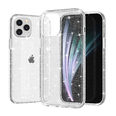 Crystal Glitter tok iPhone 16e Ezüst tok