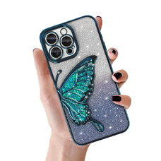 Tel Protect Pillangós Vízálló tok iPhone 16e kék tok