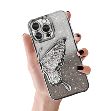 Tel Protect Pillangó Vizes Tok iPhone 16e ezüst tok