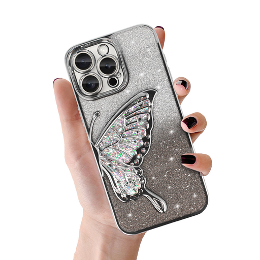Tel Protect Pillangó Vizes Tok iPhone 16e ezüst tok Tel Protect Pillangó Vizes Tok iPhone 16e ezüst tok