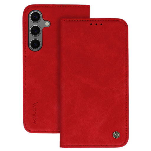 Wonder fliptok Samsung Galaxy S25 Edge piros tok Wonder fliptok Samsung Galaxy S25 Edge piros tok