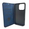 Smart Suede fliptok iPhone 16e-hez, sötétkék Tok - 3. kép