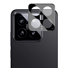  Techsuit - Teljes Kamera Üveg - Xiaomi 14 - Fekete üvegfólia