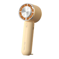  Techsuit - Kézi Ventilátor (HX138) - Hordozható, Újratölthető, Három Sebességes, Zseblámpával, 1200mAh - Sárga