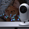  Techsuit - Babafigyelő (VB609) - Vezeték nélküli, Hőmérséklet-érzékelő, Kétirányú beszélgetés, Éjszakai mód, Privát kapcsolat - Fehér - 1. kép