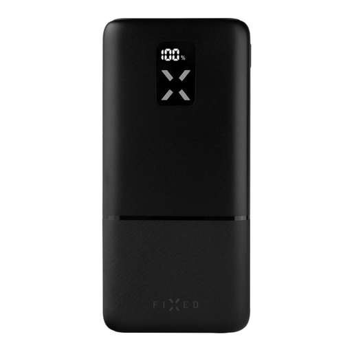  Fixed - Zen 20 Power Bank (FIXZEN-20-BK) - 2x USB, Type-C, 20W, 20000mAh, LCD kijelzővel - Fekete