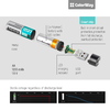  ColorWay - Újratölthető akkumulátor (CW-UBAA-02) - 2x AA USB, 1200mAh, 1.5V, egerekhez/billentyűzetekhez/távirányítókhoz, Li-Polymer - Szürke - 4. kép