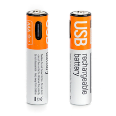  ColorWay - Újratölthető Elem (CW-UBAAA-09) - 2x AAA Type-C, 590mAh, 1.5V, számítógépes kiegészítőkhöz/fényképezőgépekhez, Li-Polimer - Szürke