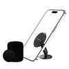  Techsuit - TinyGrip autós tartó (S11) - Univerzális mágneses mobiltartó, fémlemezzel, erős mágnessel, 3M ragasztóval - Fekete - 1. kép