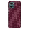  Techsuit - Karbonit Szálhéj - Motorola Edge 50 - Piros tok - 1. kép
