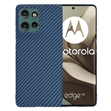  Techsuit - Carbonite rosthéj - Motorola Edge 50 - Cián tok