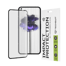  Techsuit - 111D Teljes Borítású / Teljes Ragadású Üveg - Nothing Phone (1) - Fekete üvegfólia