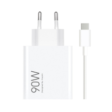Xiaomi MDY-15-EK USB-A 90W Utazó Töltő + Adatkábel USB-C 6A Fehér