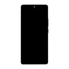 LCD Kijelző + Érintőegység + Elülső Borítás Xiaomi Redmi Note 14 Pro 4G Éjfekete