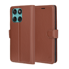 Techsuit - Bőr tok - Motorola Edge 60 Fusion - Barna