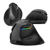 Vezeték nélküli függőleges egér Delux M618Mini BT+2.4G RGB 4000DPI (Iron Gray) - 3. kép