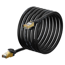 Baseus Speed Seven Nagysebességű Hálózati Kábel RJ45 10Gbps 5m Fekete (WKJS010501)