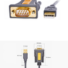 Ugreen adapter kábel USB-A - DB9 RS-232 1.5m szürke (CR104) - 2. kép