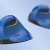 Vezeték nélküli függőleges egér Delux M618Mini BT / 2.4G 4000DPI RGB (kék) - 3. kép
