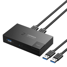 Switch USB 3.0 kétirányú kapcsoló Ugreen CM618 - fekete