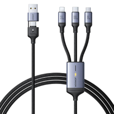 Kábel Speedy USB Joyroom SA21-2T3, 6 az 1-ben/ 100W/Kábel 1,5m (fekete)