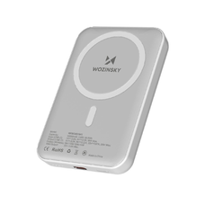 Wozinsky WRW349YWS 10,000 mAh Mágneses Power Bank - Fehér
