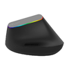 Vezeték nélküli függőleges egér Delux M618C 2.4G 1600DPI RGB (fekete) - 1. kép