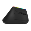 Vezeték nélküli függőleges egér Delux M618C 2.4G 1600DPI RGB (fekete) - 2. kép