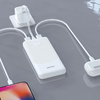 Powerbank Dudao K10 10000mAh 2.4A 2 x USB-A - fehér - 4. kép