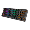 Mechanikus billentyűzet Royal Kludge RK61 RGB, barna kapcsoló (fekete) - 0. kép