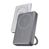 Dudao K28 10000mAh PD 22.5W MagSafe Powerbank fémszíjjal és gyűrűs állvánnyal - Ezüst - 4. kép