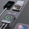 Dudao K28 10000mAh PD 22.5W MagSafe Powerbank fém tokkal és gyűrűs állvánnyal - Szürke - 3. kép