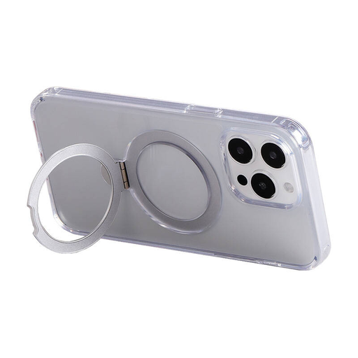 Mágneses védőtok tartóval Joyroom JR-BP004 iPhone 15 Pro (áttetsző) tok Mágneses védőtok tartóval Joyroom JR-BP004 iPhone 15 Pro (áttetsző) tok