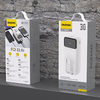 Dudao K15MAX 30000mAh PD 22.5W Powerbank beépített kábelekkel - Fehér - 1. kép