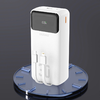 Dudao K15MAX 30000mAh PD 22.5W Powerbank beépített kábelekkel - Fehér - 4. kép