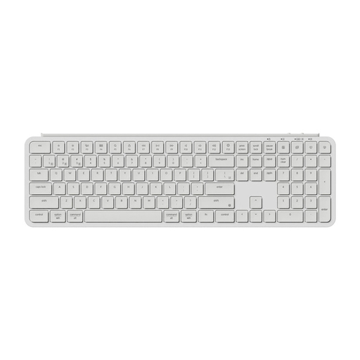 Vezeték nélküli billentyűzet Ultra Slim Keychron B6 Pro 2.4G (fehér)