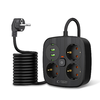 Tech-protect Pcs3x4 hálózati elosztó 2 Usb & 2 Type-c & 3 aljzat 200cm fekete - 0. kép
