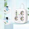 Tech-protect Pcs3x4 Hálózati elosztó 2 USB & 2 Type-C & 3 Konnektor 200cm Fehér - 1. kép
