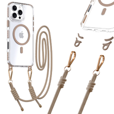 Tel Protect Strap átlátszó tok iPhone 13/14 arany