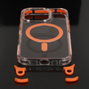 Tel Protect Strap átlátszó tok iPhone 15 Pro Max narancssárga - 1. kép