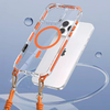 Tel Protect Strap átlátszó tok iPhone 15 Pro Max narancssárga - 2. kép