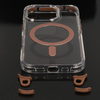 Tel Protect Strap átlátszó tok iPhone 15 Pro arany tok - 1. kép