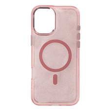 Glitter tok MagSafe-fel iPhone 16e - Pink