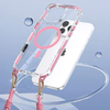 Tel Protect Pántos Átlátszó Tok Iphone 15 Pro pink tok - 2. kép
